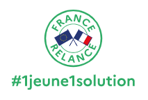 Logo France Relance avec le #1jeune1solution