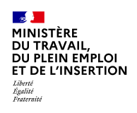 Logo du Ministère du Travail, du plein emploi et de l'insertion